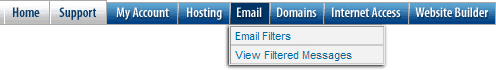 Unified Account Control Panel Navigation